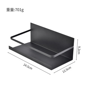 Fridge Organizer Magnetic Refrigerator Rack Rectangle Single Layer Hanging Kitchen Storage Shelf For Spice Jars And Condiments - Product Image 3