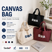Sac fourre-tout en toile imprimé avec logo personnalisé, écologique, résistant, grand format, en coton blanc, pour les courses, les voyages et l'usage quotidien