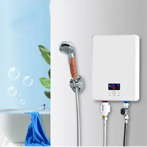 Son elektrikli anlık duş SU ISITICI 5500w 220v termostat akış ısıtıcı banyo ısıtma anında sıcak duş su