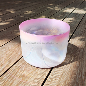 Q're จิตวิญญาณชามคริสตัลใสสำหรับร้องเพลงชุดชามคริสตัลควอตซ์ใสรูปพีชน่ารักเสียงปานกลาง - Product Image 3