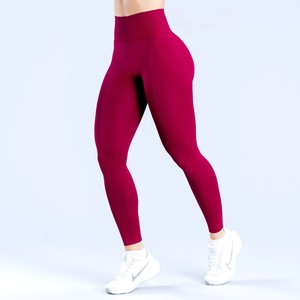 Pantalones de Yoga Deportivos de Cintura Baja con Tres Secciones Fruncidas en la Cintura, Efecto Levanta Glúteos, Sin Costuras, Largos hasta el Tobillo, para Mujer, que Hacen las Piernas Parecer Más Largas - Product Image 6