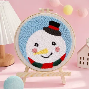 Handmade DIY Art <span class=keywords><strong>Set</strong></span> para Iniciantes Presente de Natal Adequado Fácil de Aprender Cervos de Natal para Punch Needlework Kit - Product Image 6