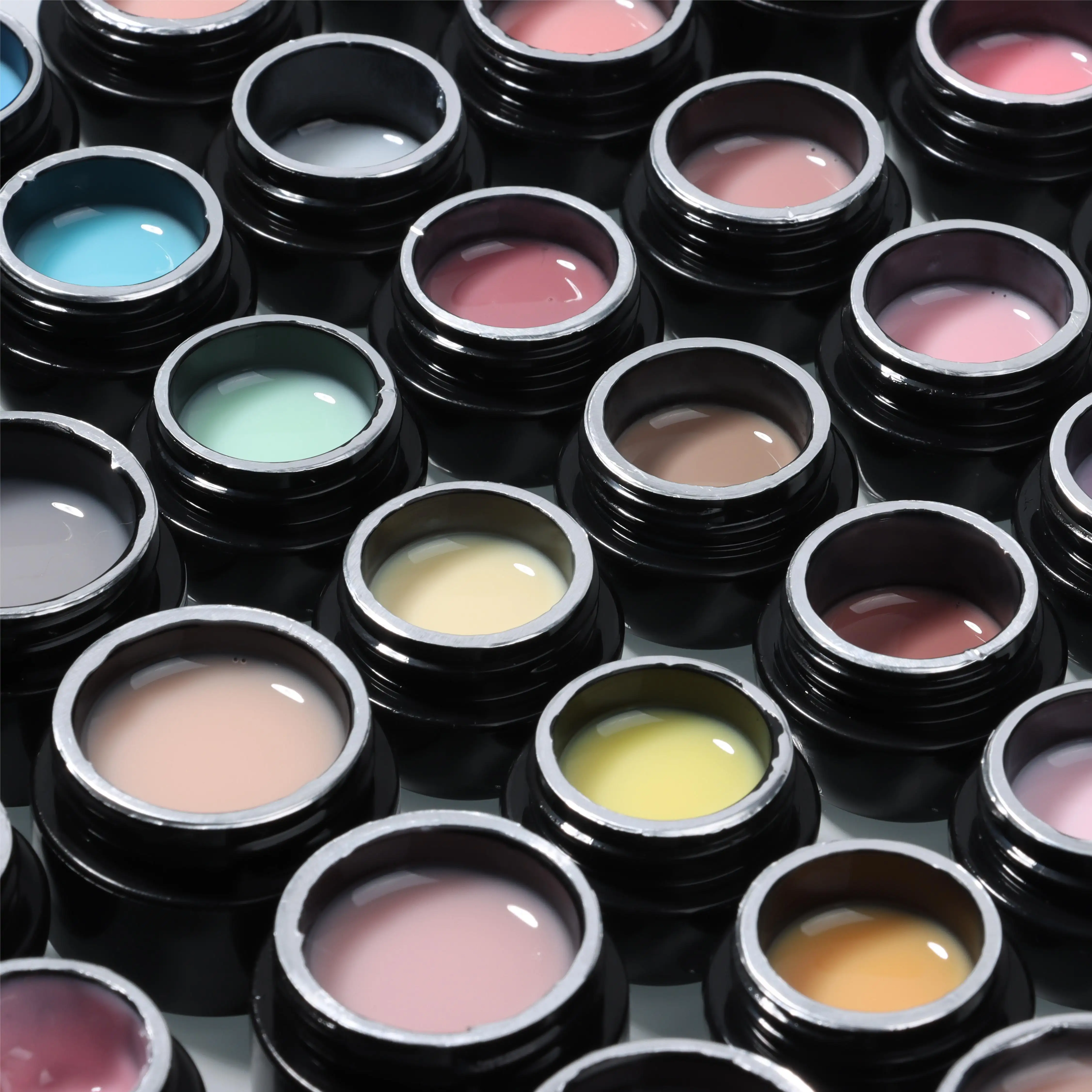 KNC vendita calda autolivellante UV Led Gel di costruzione più colore di estensione delle unghie Gel si immerge per Nail Art