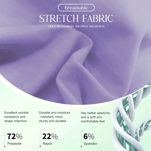 Uniforme Médico de Manga Larga para Enfermeras, Parte Superior de Tela Transpirable y Cómoda para Hombres y Mujeres, Chaqueta de Trabajo Médico con Bolsillo con Cremallera - Product Image 3