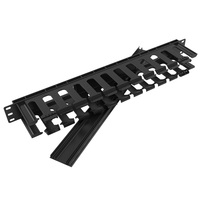 Organisateur de câbles réseau pour rack 19 pouces en acier avec guide-câbles