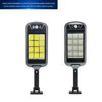 Lampadaires LED Intégrés Extérieurs Étanches à Énergie Solaire avec Capteur, avec Option de Batteries Amovibles