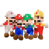Peluches Mario de 4 pouces (10 cm) en gros, mini figurines de dessins animés, jouets porte-clés en peluche anime pour machine à griffes