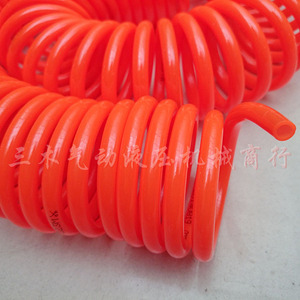 ท่อลมแบบสปริงโหลด วัสดุ PU เส้นผ่านศูนย์กลางภายนอก 6 มม. อุปกรณ์เสริมเครื่องมือลมแรงดันสูง - Product Image 1