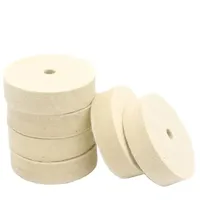 Tampon de polissage en laine pour le métal, le plastique, les bijoux et les miroirs, tampon en feutre pour outils rotatifs Dremel