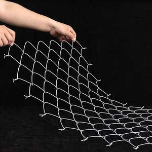 سياج شبكي 100 قدم بارتفاع 6 أو 8 أقدام، شبكة سلكية مغلفة بالبلاستيك PVC، مجلفنة بتصميم ماسي، مواصفات مخصصة للبيع - Product Image 2