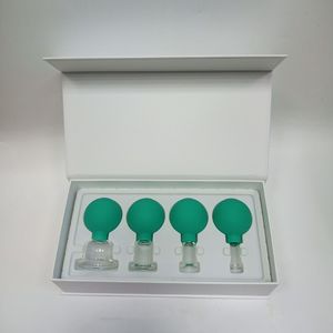 Ensemble de 4 ventouses en verre pour thérapie par ventouses, massage corporel et facial, anti-<span class=keywords><strong>cellulite</strong></span>, soulagement de la douleur - Product Image 3
