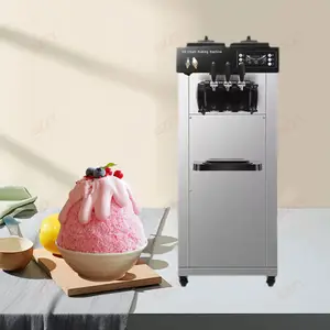 Microcomputer touch panel 1500W gelataio macchina per Gelato all'ingrosso tre sapore commerciale macchina per la produzione di Gelato morbido