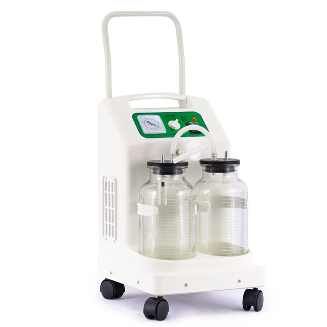 Hospital Medical Electric Portable Vacuum Aspiration Device Double Bottle Sputum Surgical Suction Apparatus Machine for Sale