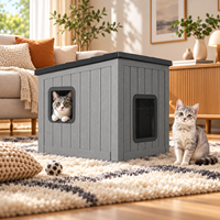 Nichoir extérieur pour animaux de compagnie, imperméable, en PP, abri pour chat, résistant aux intempéries, petite maison pour chien avec logo personnalisé