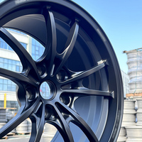 Velg Roda Forged 10 Spoke Gaya MF10 Matte Black, Cekung Dalam, JDM Racing 18-22 inci 6061-T6 PCD Kustom untuk Civic Type R FK8 FL5
