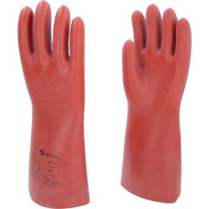 KS TOOLS Electrician's protective <b>glove</b> with mechanical and thermal protection, size 12, class 2, <b>red</b> - Product Image 1