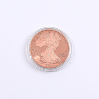 Pièce de monnaie américaine commémorative ronde en cuivre pur .999 de 1 once, motif Walking Liberty 2026, American Eagle