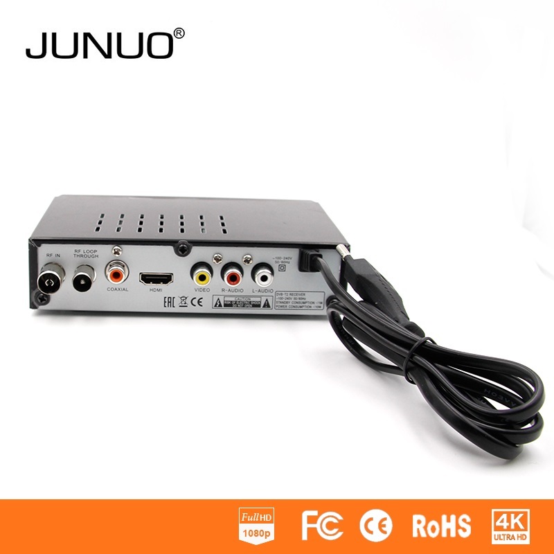 2019 Junuo Usine Prix HD TV Box 1080p Sunplus 1509C DVB-T2 Décodeur