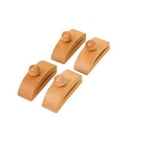 Colgadores de Madera Personalizados al por Mayor para Arte, Abrazaderas Pequeñas para Mantas, Colgadores de Pared de Madera para Edredones con Herrajes - Product Image 1