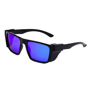 Lunettes de soleil de sécurité demi-cerclées carrées personnalisables pour femmes avec visière amovible en polycarbonate pour le meulage des métaux - Product Image 1