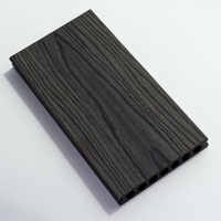 Planches de terrasse creuses en WPC, co-extrudées, imperméables, écologiques, à grain de bois, surface brossée, antidérapantes, pour extérieur, jardin