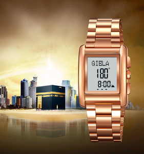 Montre numérique de luxe pour homme SKMEI 2658 Qibla <span class=keywords><strong>B</strong></span> T Connection, haute qualité, avec fonction Qibla, Azan et étanche. - Product Image 4