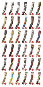 Mens Fashion Arm Cover Sleeve Sock Sleeves Mesh Seaming Tattoo, Anti-UV Cool Tattoo Arm Sleeves for Adult - Product Image 4