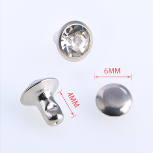 QIYI verre <span class=keywords><strong>strass</strong></span> Rivets goujons pointes laiton <span class=keywords><strong>Strass</strong></span> décoration cheval bride verre pierres pour cuir vêtements chaussures - Product Image 2