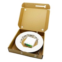 Boîtier de terminaison à fibre optique pour montage sur rail DIN avec 4 connecteurs SC Simplex ou LC Duplex, gaine LSZH, utilisation FTTH/FTTX