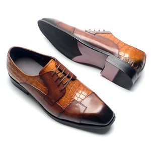 Chaussures Derby de Luxe Haut de Gamme pour Hommes - Fabriquées à la Main en Cuir de Vachette Pleine Fleur pour Tenues Formelles, Décontractées, Mariages et Fêtes - Product Image 4