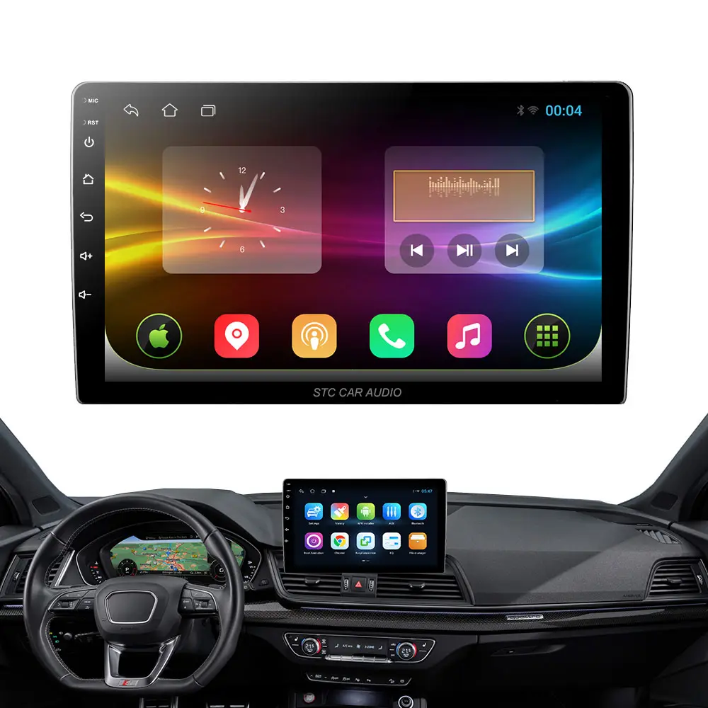 OEM evrensel 10 inç 1 din android araç döner radyo multimedya 2 çift din araba lcd ekran android multimedya oynatıcı