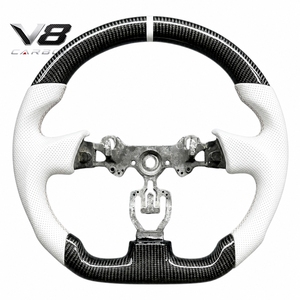 Volant en fibre de carbone véritable V8carbon pour Série 7 <span class=keywords><strong>E32</strong></span> 728 730 735, accessoires de voiture, pièces automobiles, style racing modifié, personnalisé - Product Image 1