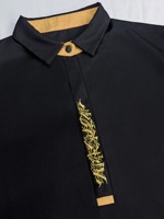 Thobe Jubba Thawb pour hommes du Moyen-Orient, robe pour hommes grande taille, robe musulmane décontractée, thobes brodés luxueux, vêtements islamiques