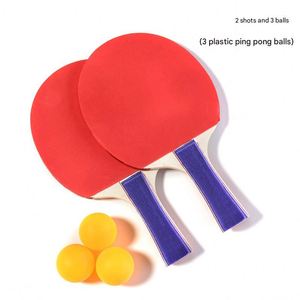 Raquette de tennis de table portable professionnelle pour athlètes juniors et seniors, section sportive Star Sports, ensembles de paires, raquette de tennis de table en bois - Product Image 2