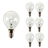 Ampoule incandescente G45 transparente, laiteuse, givrée, de forme ronde, E14 E27 B22 25W 40W 130V 240V, INC-G45