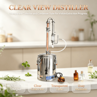 Extracteur en acier inoxydable pour hydrolat de menthe, acier inoxydable de qualité alimentaire pour l'extraction d'huile essentielle de menthe