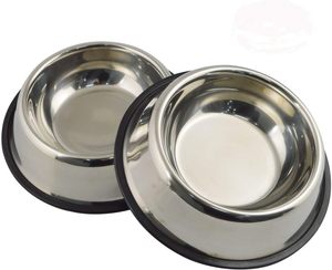 Wholesale Custom Logo Stylish Luxurious Non-Slip Bottom Waterproof <b>Dog</b> Pet <b>Bowl</b> <b>Stainless</b> <b>Steel</b> - Product Image 1
