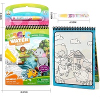 Vente flash - Livre de coloriage magique à l'eau unisexe - Ensemble de jouets de dessin colorés pour enfants de 5 à 7 ans