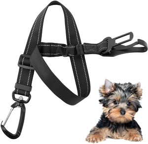 Ceinture de sécurité pour <span class=keywords><strong>chien</strong></span> réglable, laisse 2 en 1 avec attache de barre de verrouillage, ceinture de sécurité pour siège de <span class=keywords><strong>voiture</strong></span> pour <span class=keywords><strong>chien</strong></span> avec amortisseur élastique en nylon - Product Image 1
