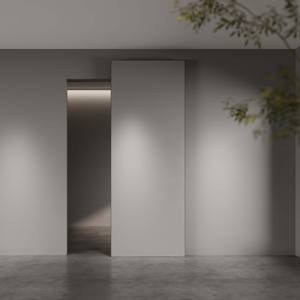 Sistema per Porta Scorrevole in Legno Tipo Barn Door Nascosta Insonorizzata Ghost per Interni Soggiorno Senza Binario - Product Image 3