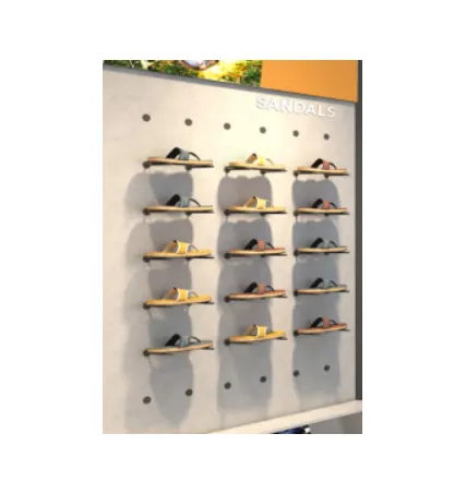 Buona qualità di vendita al dettaglio di scarpe cremagliera idee di decorazione per il negozio di scarpe
