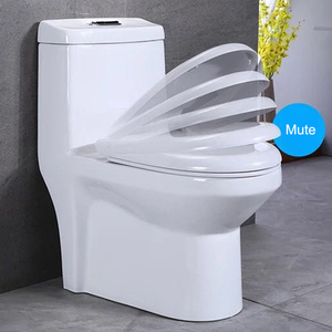 Sanitarios blanco ahorro de agua mudo desodorante 4D sifónico de flushing de fácil de limpiar una pieza de baño de lujo de baño - Product Image 5
