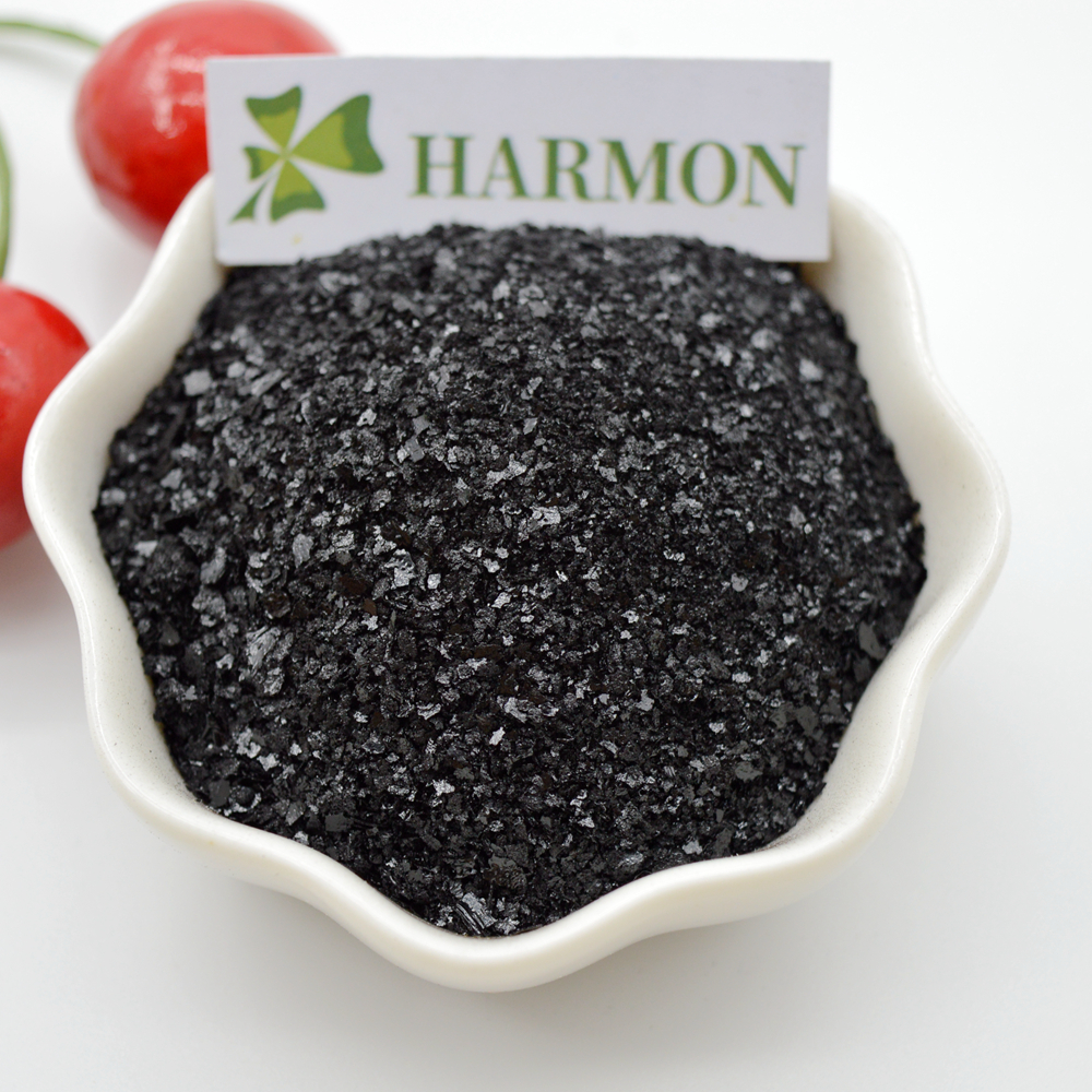 High Purity Shiny Powder Potassium Humate For Fertilizer 100% Water Soluble For Foliar Drip Irrigation