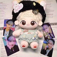 Poupée en coton Junhui Wen de 20 cm, adorable jouet en peluche, décoration d'ambiance, un cadeau surprise ravissant