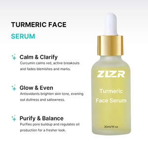 Sérum Hydratant Éclaircissant Anti-Taches pour le Visage au Collagène, Curcuma, Vitamine B5 et Oligopeptides 30ml - Anti-Rides et Réducteur de Pores - Product Image 2