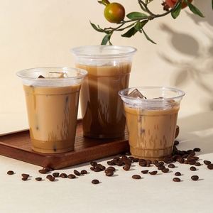 Gobelets jetables en plastique personnalisés de 7, 8, 9, 10, 12, 16, 20 oz pour animaux de compagnie, café glacé, thé au lait, eau minérale, avec couvercle plat ou bombé - Product Image 4