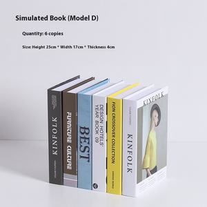 Ornements de livres en papier artificiel, style scandinave moderne, écologiques, simples, pour bibliothèque, bureau, décoration de la maison, accessoires de photographie - Product Image 6