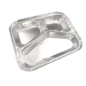 Disposable food packing aluminum foil container carry out square baking tray