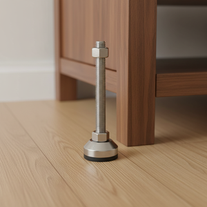 D50-M12x80 भारी शुल्क फर्नीचर पैर 90 किलोग्राम भार क्षमता धातु समायोज्य समतल औद्योगिक कार्यशाला के लिए बढ़ते पैड - Product Image 4