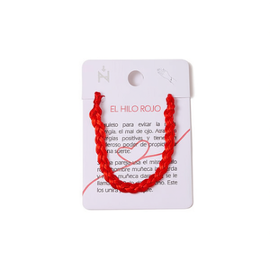 Pulsera de hilo de seda trenzado rojo, hecha a mano, para la suerte y protección, pulsera de moda con amuleto. - Product Image 2